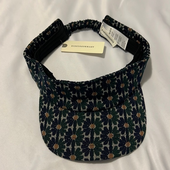 NEW ANTHROPOLOGIE FLORAL VISOR (O/S) - Picture 7 of 10